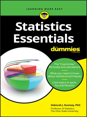 cover image of Statistics Essentials For Dummies